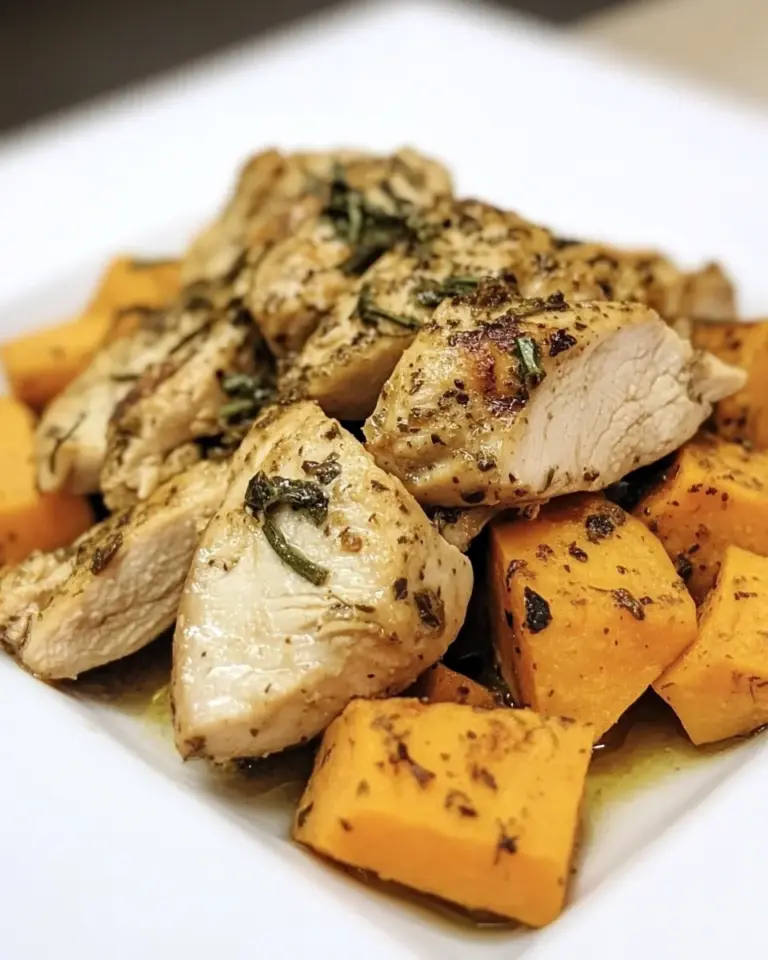 Slow Cooker Italian Chicken and Sweet Potatoes