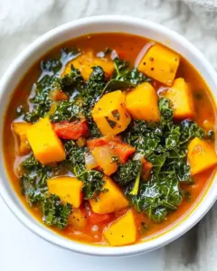 Slow Cooker Kale and Sweet Potato Soup