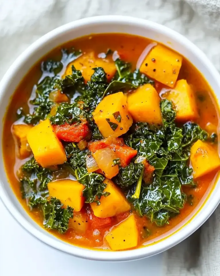 Slow Cooker Kale and Sweet Potato Soup