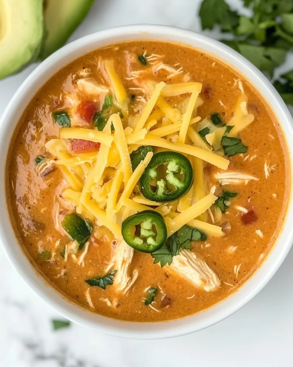 Slow Cooker King Ranch Chicken Soup
