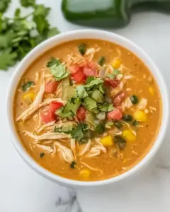 Slow Cooker King Ranch Chicken Soup