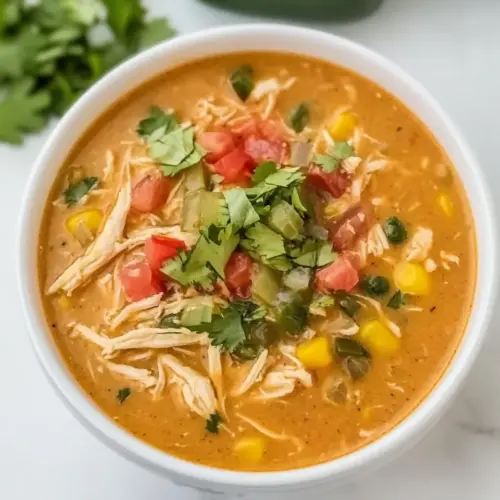 Slow Cooker King Ranch Chicken Soup