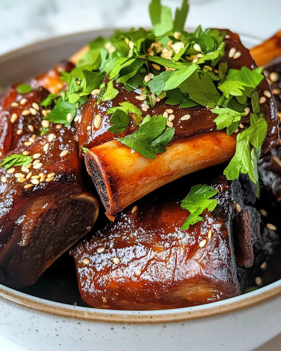 Slow Cooker Korean Short Ribs
