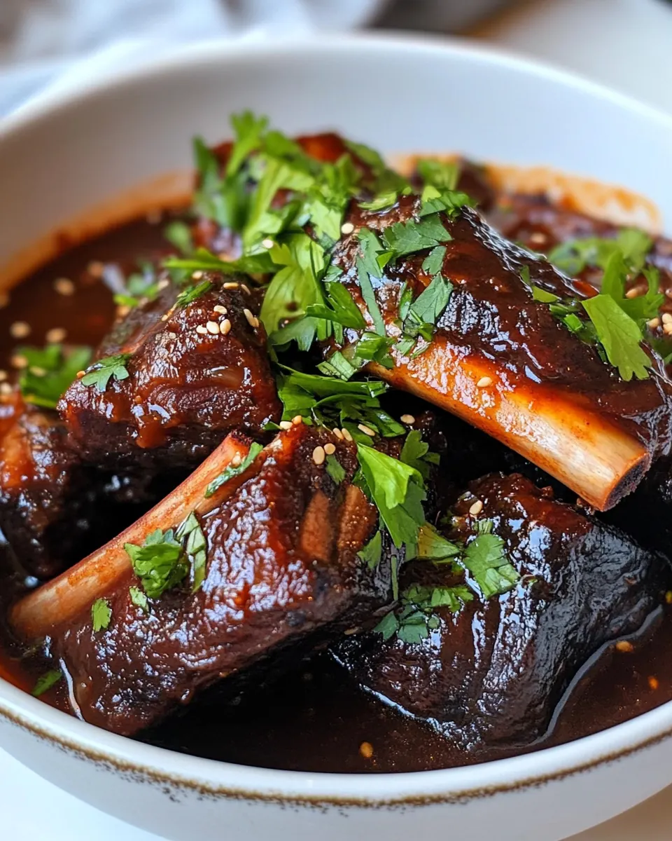 Slow Cooker Korean Short Ribs
