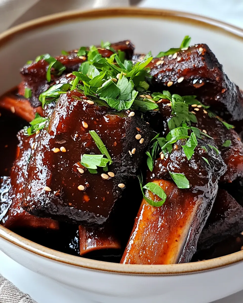 Slow Cooker Korean Short Ribs