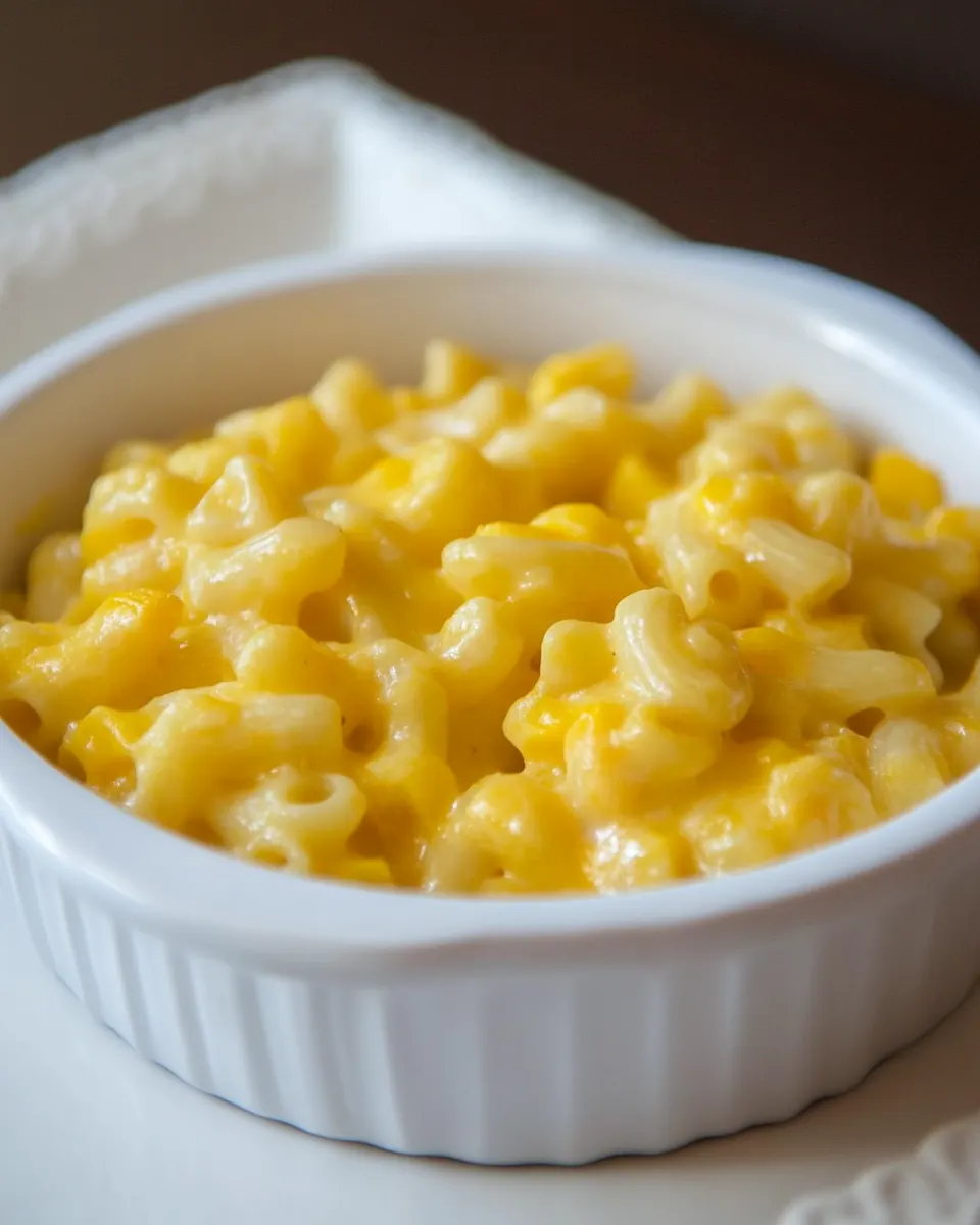 Slow Cooker Macaroni and Corn Casserole