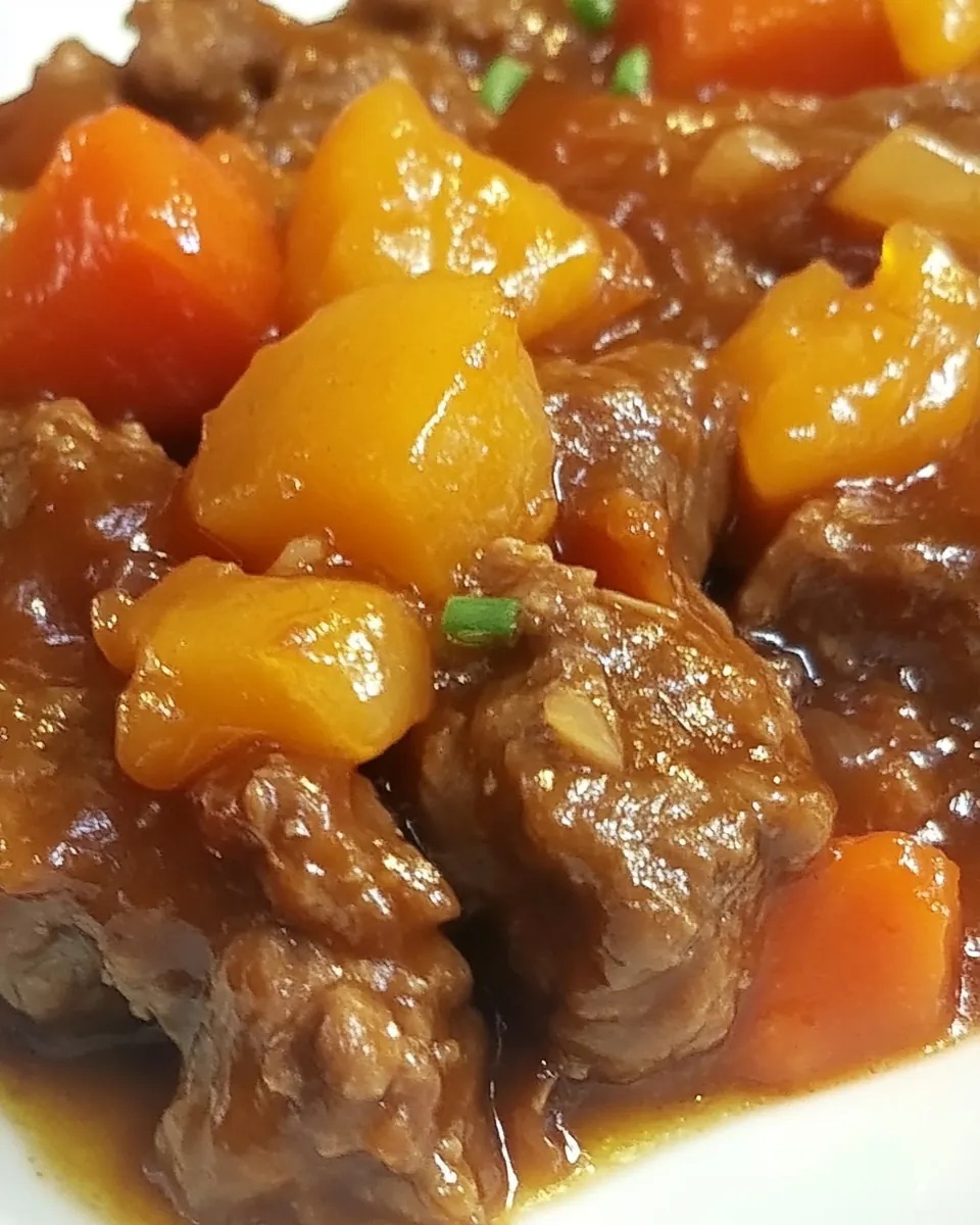 Slow Cooker Mandarin Beef