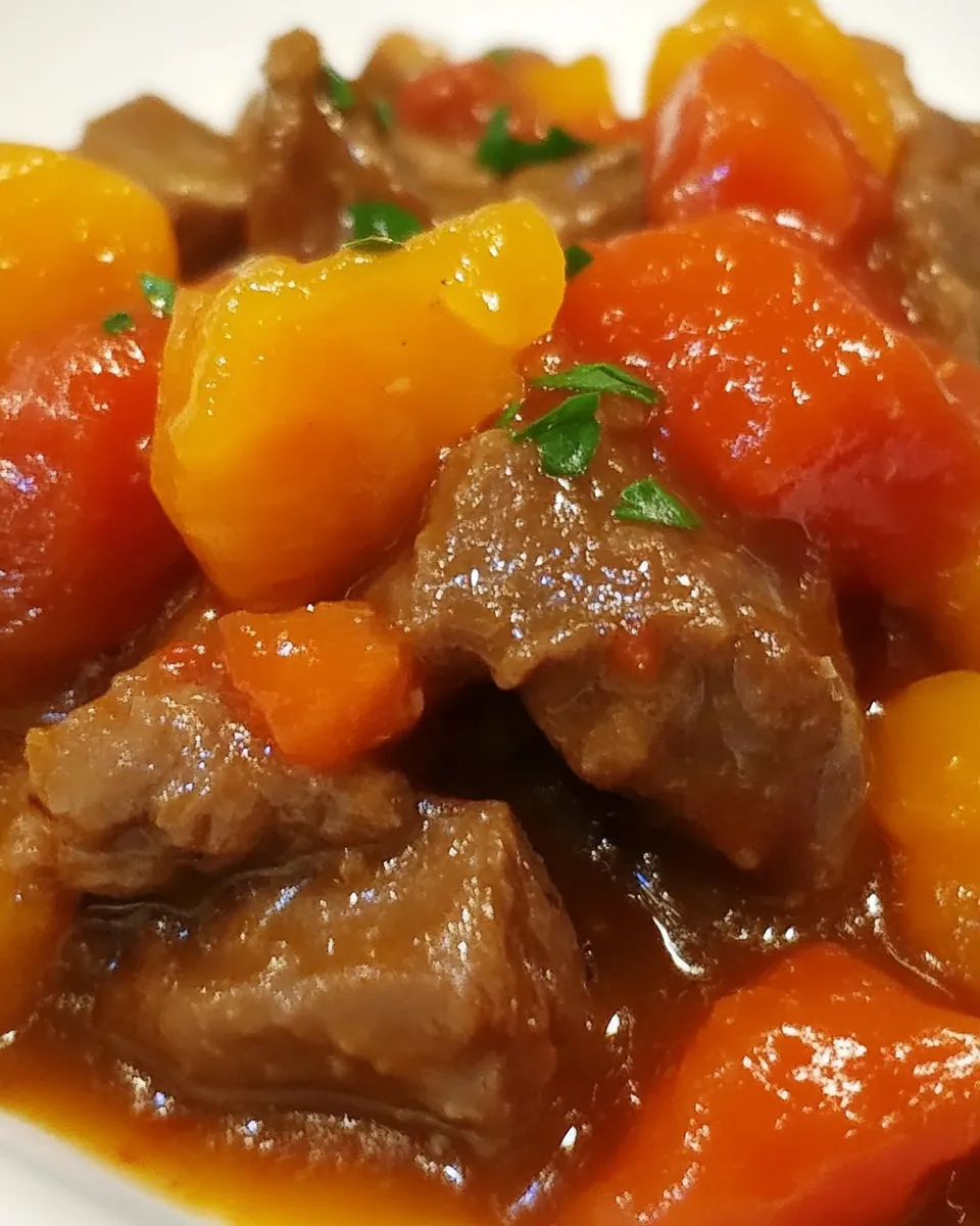 Slow Cooker Mandarin Beef