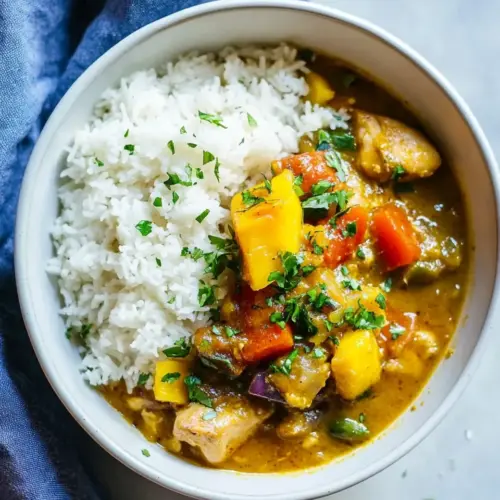 Slow Cooker Mango Chicken Curry