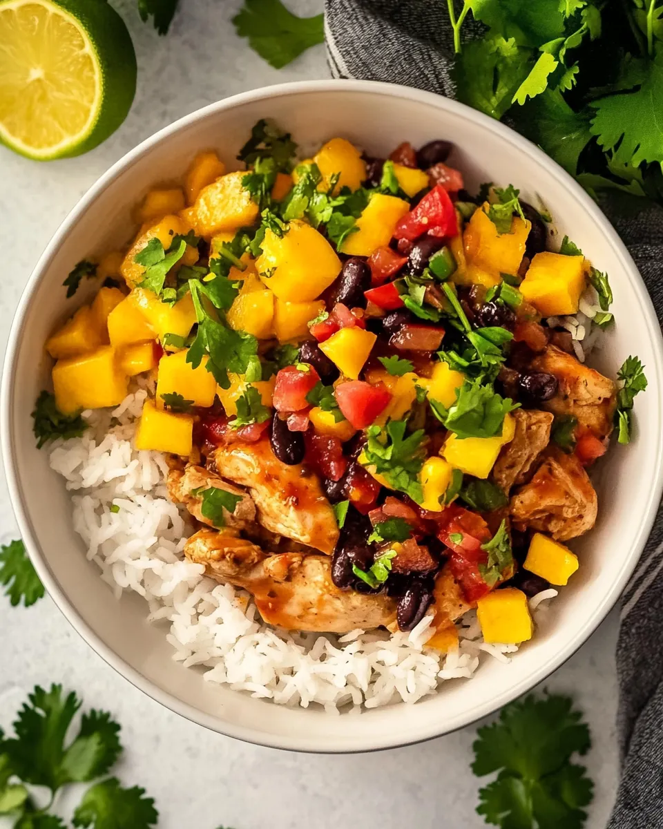 Slow Cooker Mango Salsa Chicken