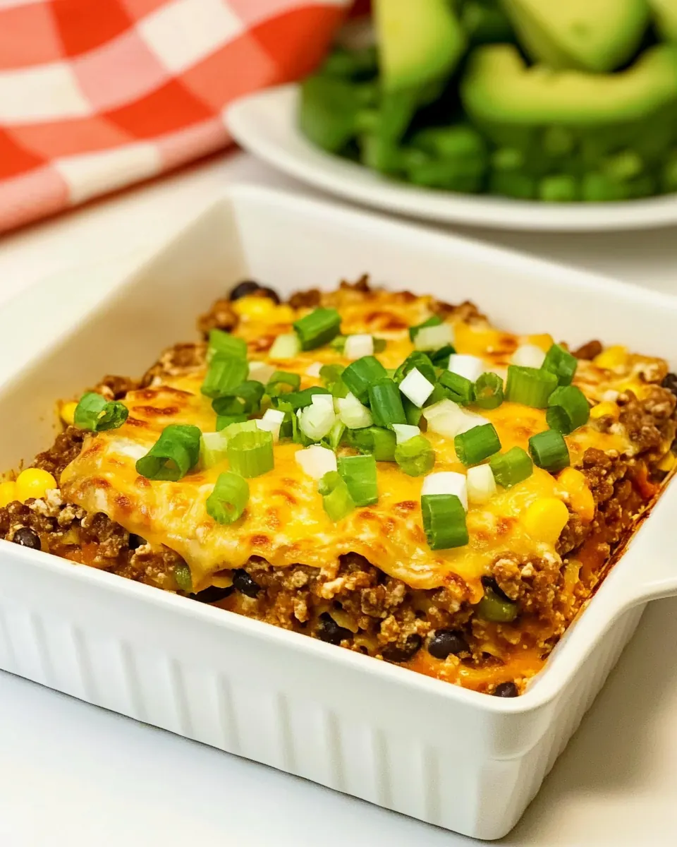 Slow Cooker Mexican Lasagna Casserole
