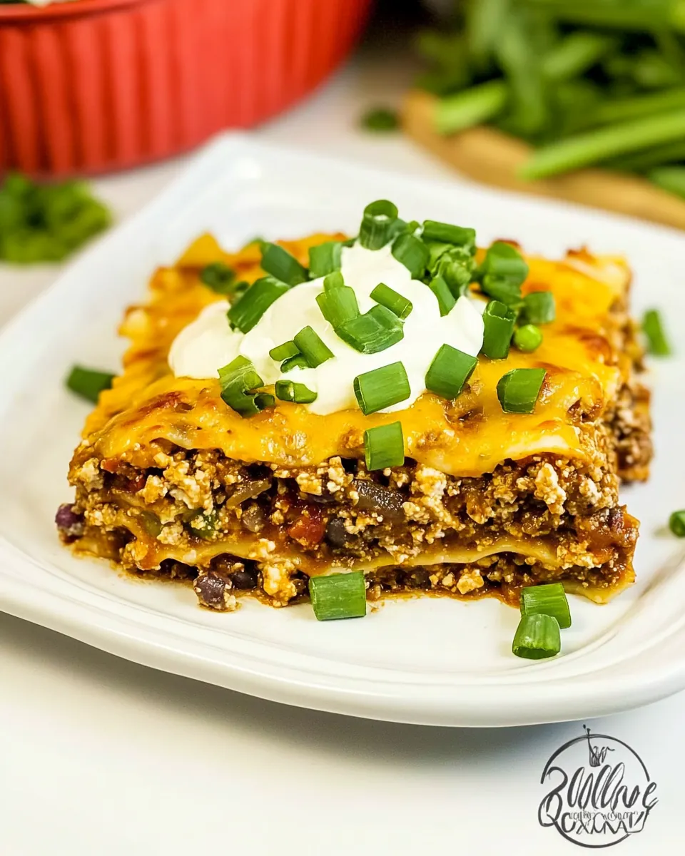 Slow Cooker Mexican Lasagna Casserole