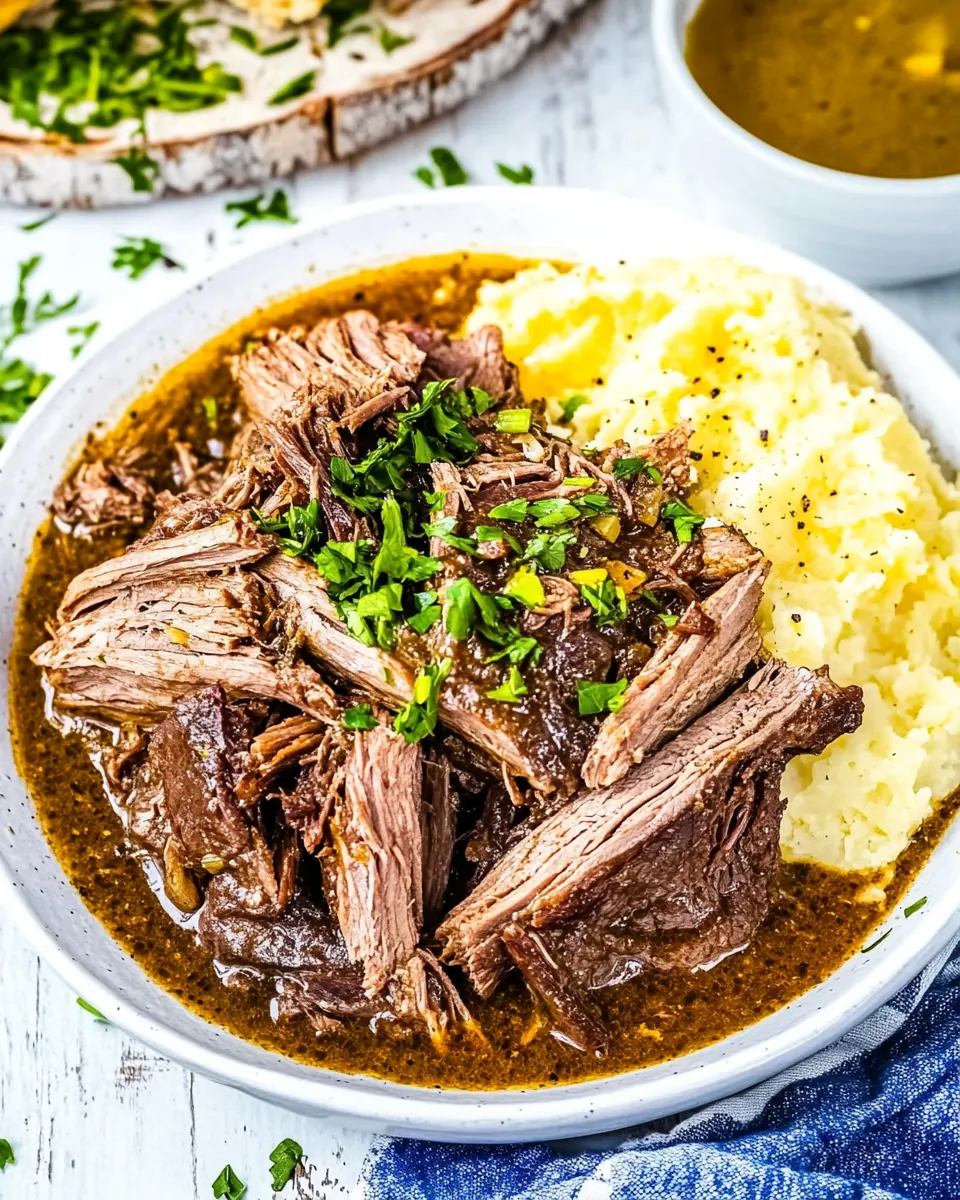 Slow Cooker Mississippi Pot Roast