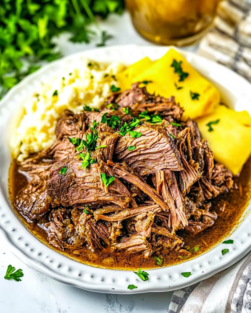 Slow Cooker Mississippi Pot Roast