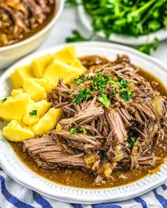 Slow Cooker Mississippi Pot Roast