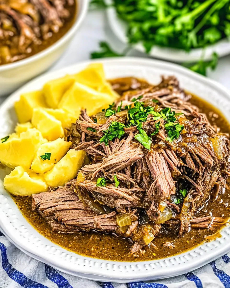 Slow Cooker Mississippi Pot Roast