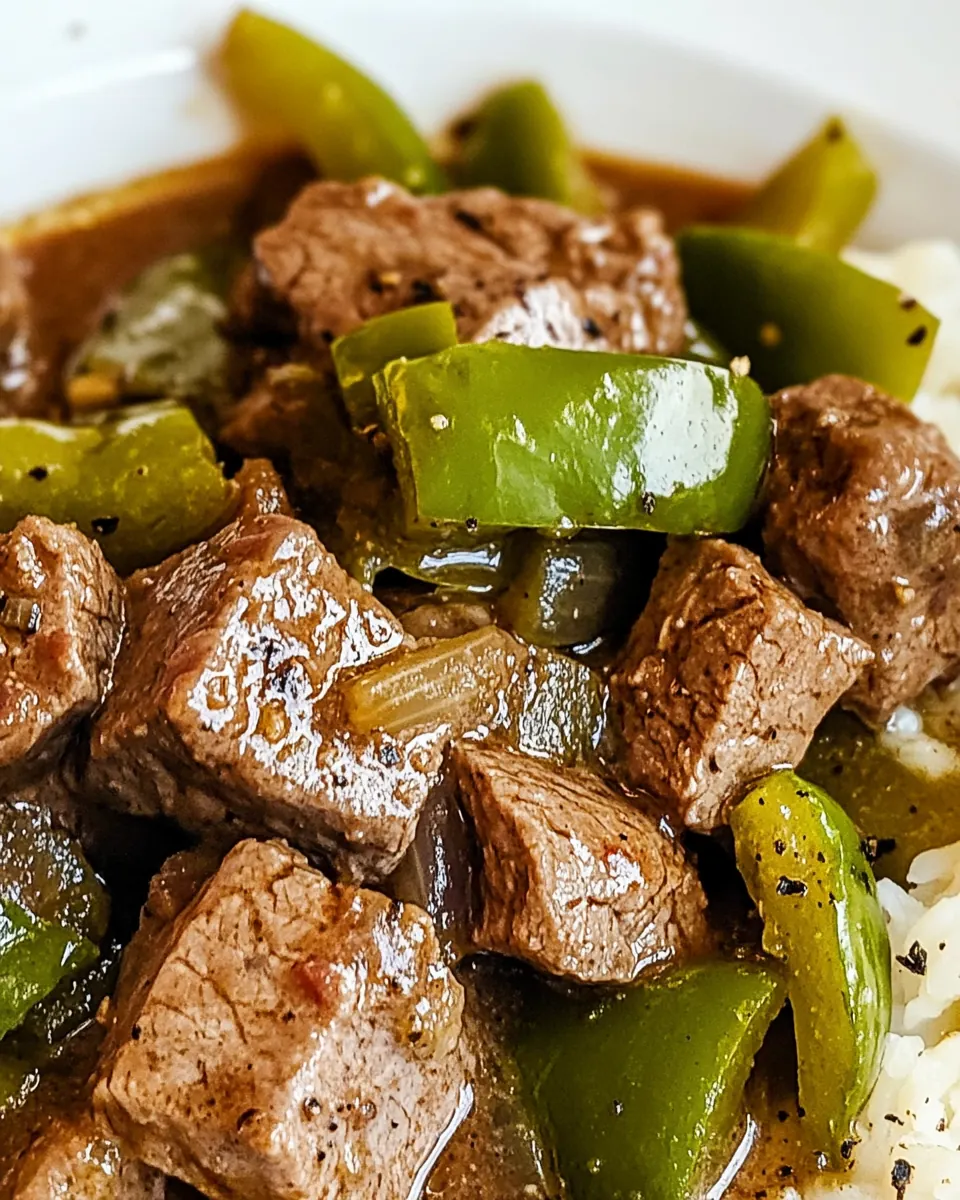 Slow Cooker Pepper Steak