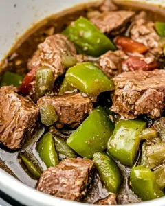 Slow Cooker Pepper Steak