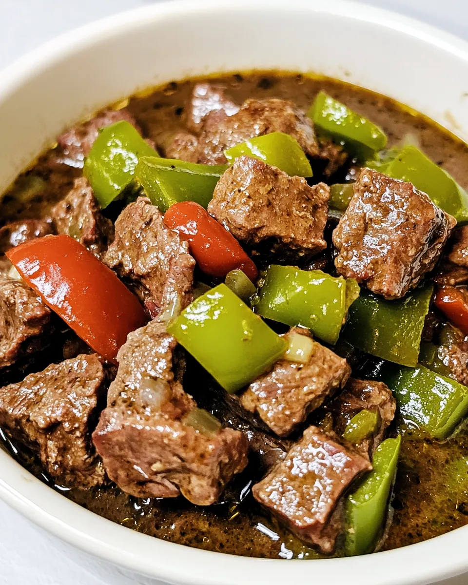 Slow Cooker Pepper Steak