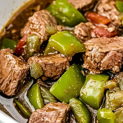 Slow Cooker Pepper Steak