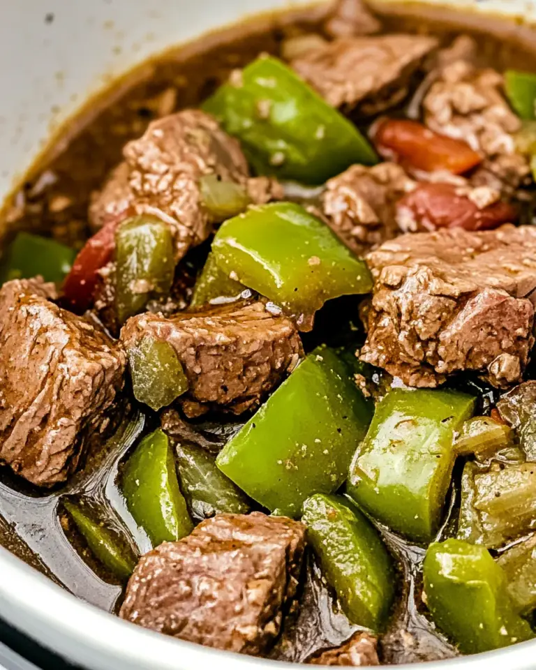 Slow Cooker Pepper Steak