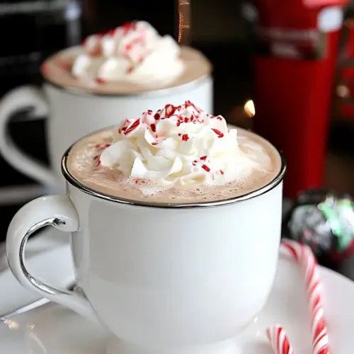Slow Cooker Peppermint Vanilla Lattes