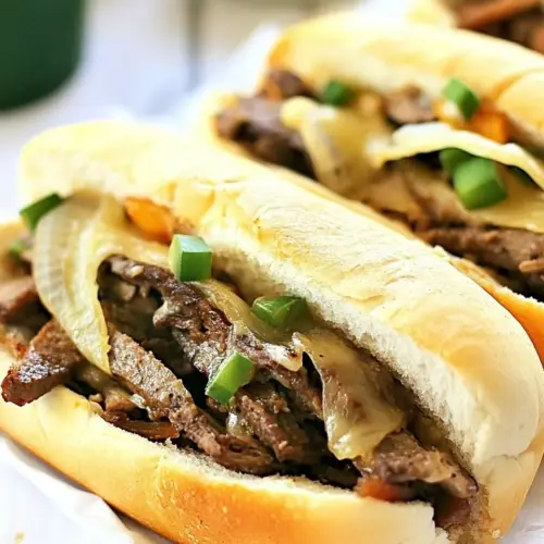 Slow Cooker Philly Cheesesteaks