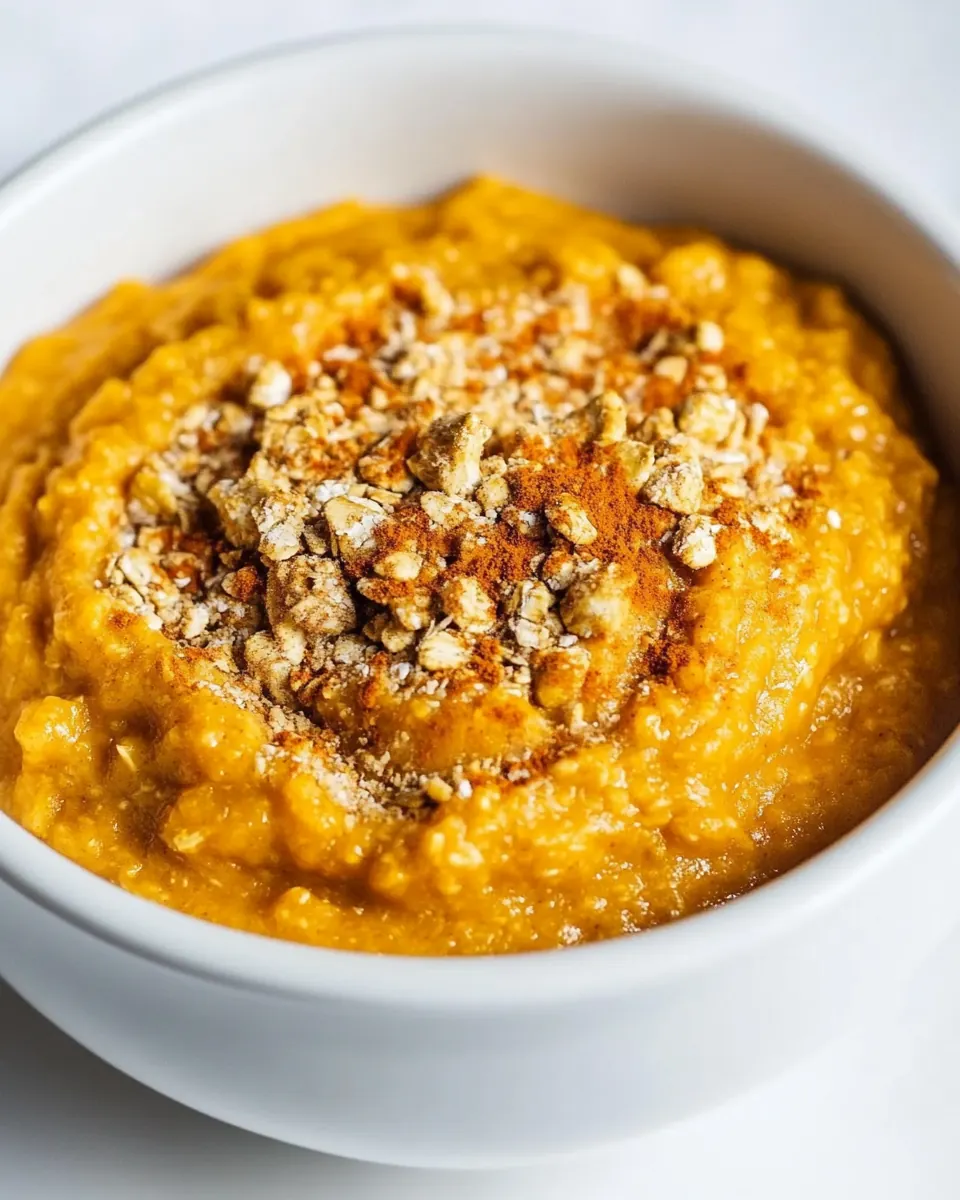 Slow Cooker Pumpkin Custard Oatmeal