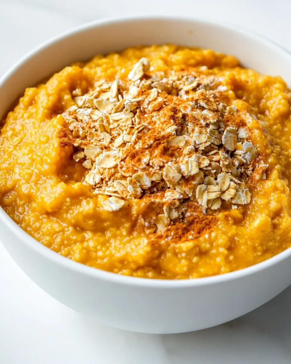Slow Cooker Pumpkin Custard Oatmeal