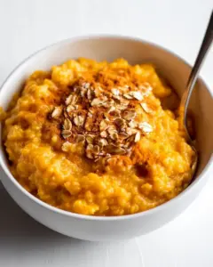 Slow Cooker Pumpkin Custard Oatmeal