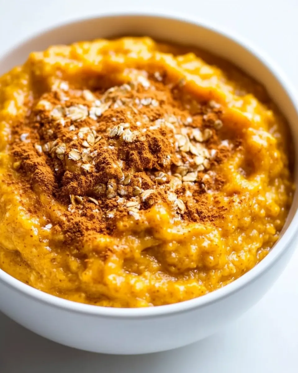 Slow Cooker Pumpkin Custard Oatmeal