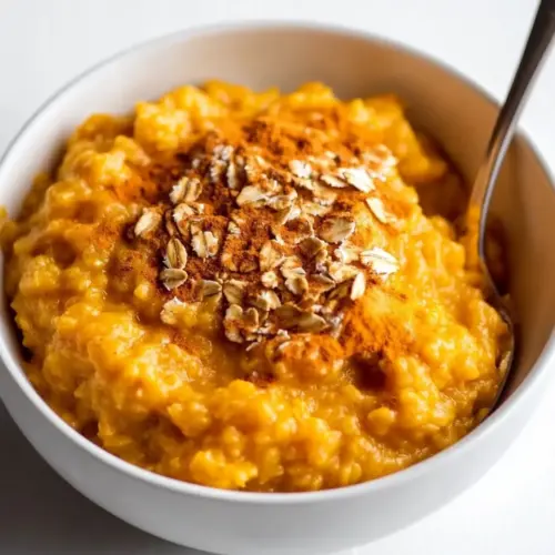 Slow Cooker Pumpkin Custard Oatmeal