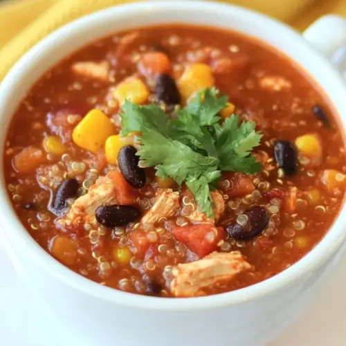 Slow Cooker Quinoa Chicken Chili