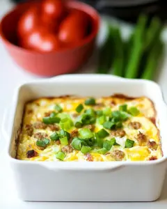Slow Cooker Sausage Egg Casserole