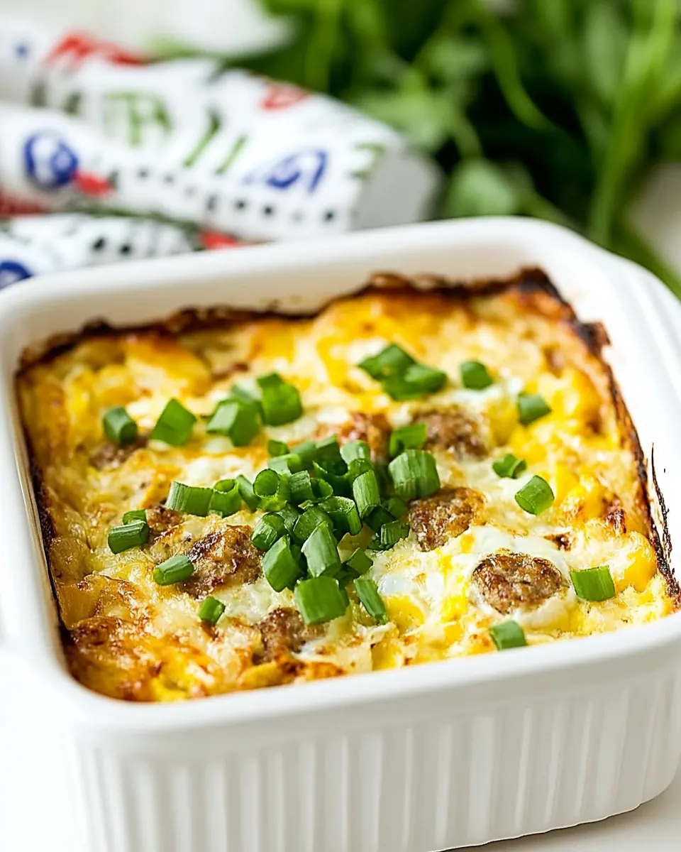 Slow Cooker Sausage Egg Casserole