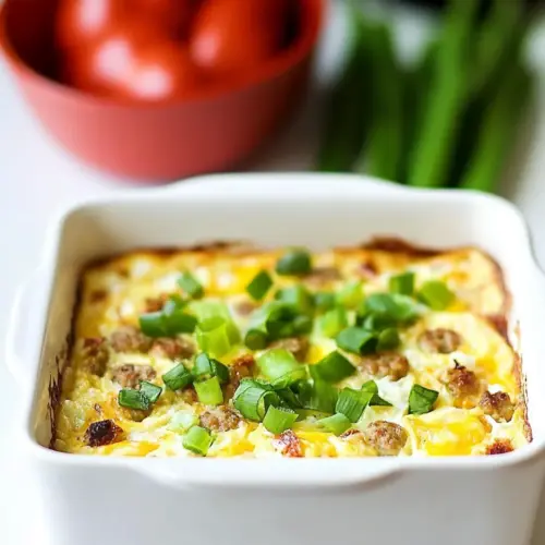 Slow Cooker Sausage Egg Casserole