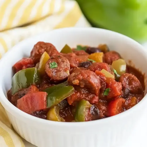 Slow Cooker Sausage and Peppers