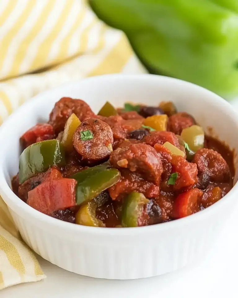 Slow Cooker Sausage and Peppers