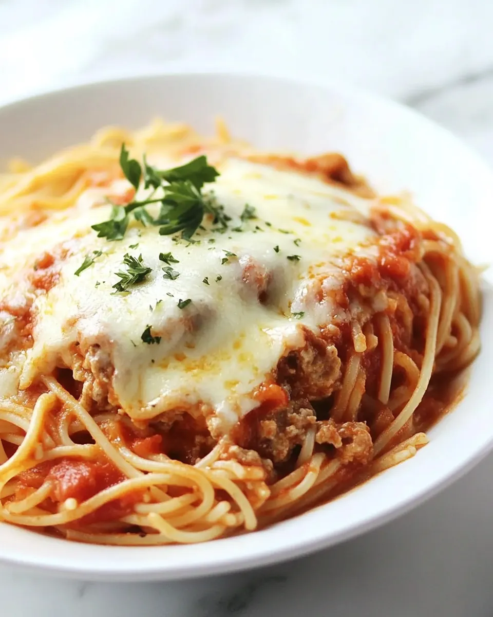 Slow Cooker Spaghetti Casserole
