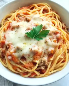 Slow Cooker Spaghetti Casserole