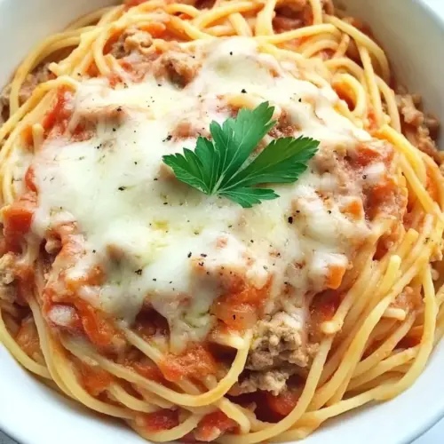 Slow Cooker Spaghetti Casserole