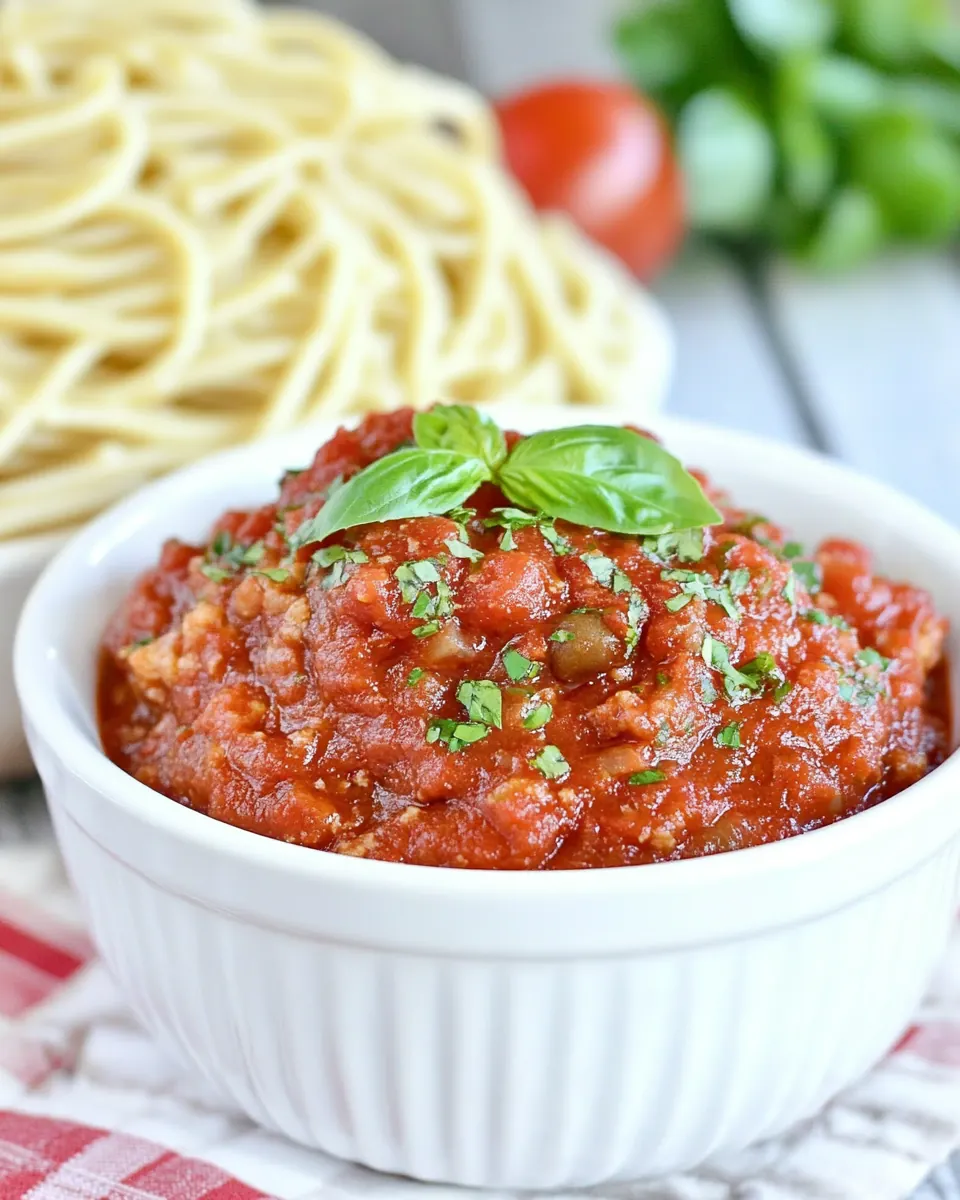 Slow Cooker Spaghetti Sauce