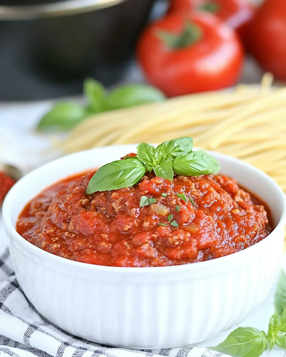 Slow Cooker Spaghetti Sauce