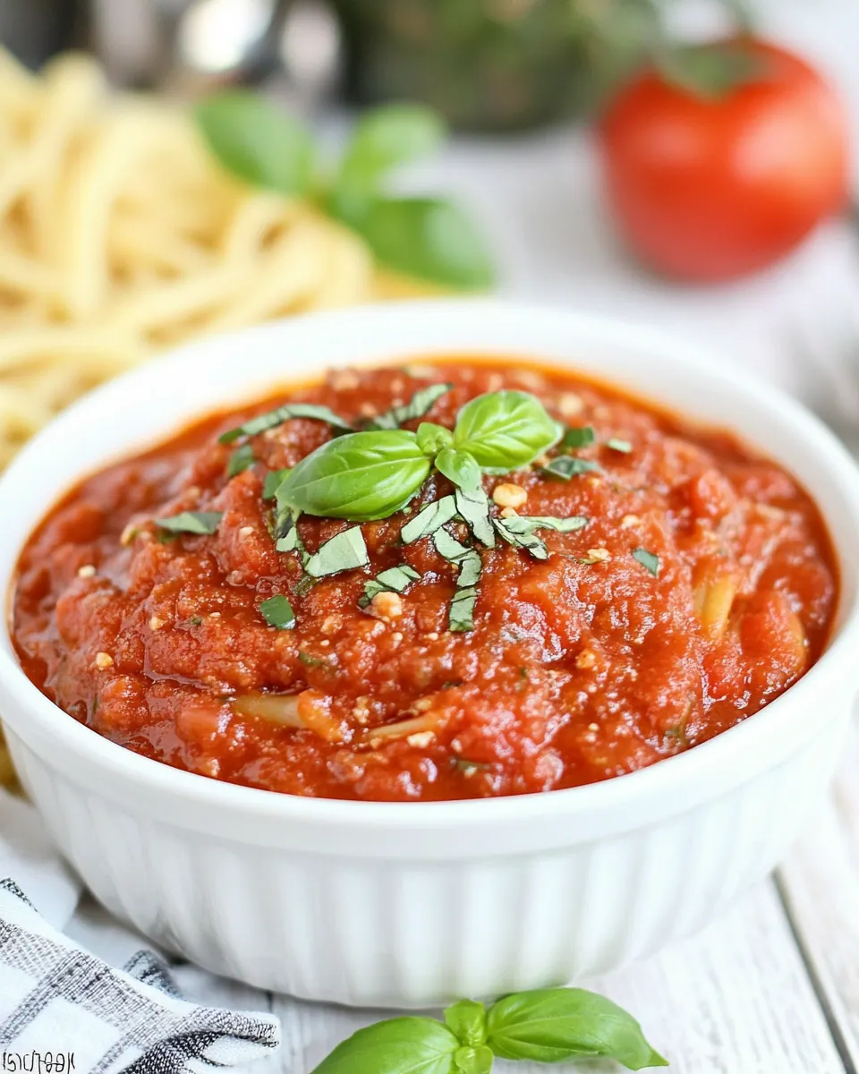 Slow Cooker Spaghetti Sauce