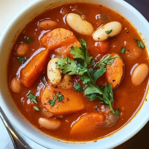 Slow Cooker Spicy Sweet Potato Bean Soup