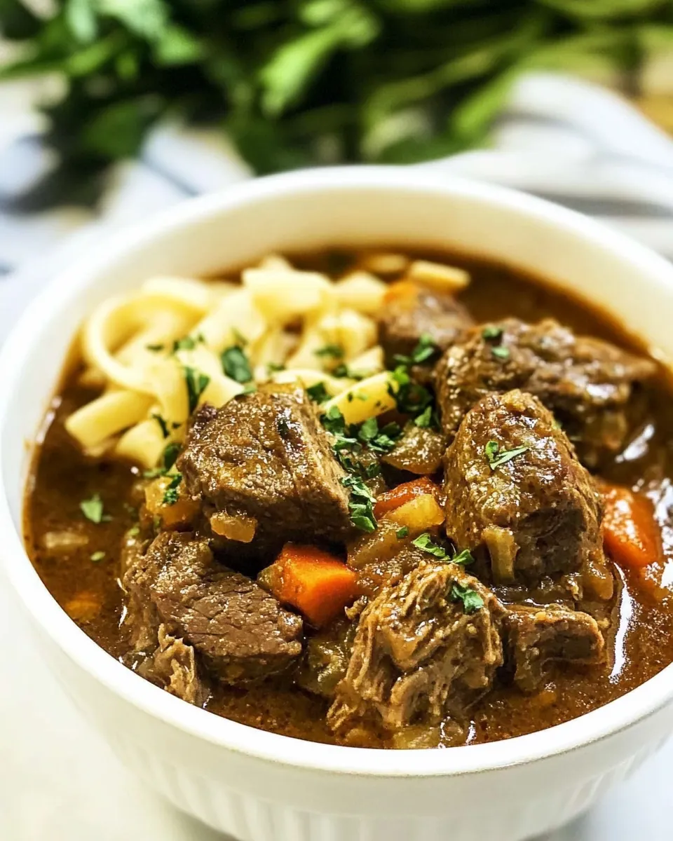 Slow Cooker Steak Soup