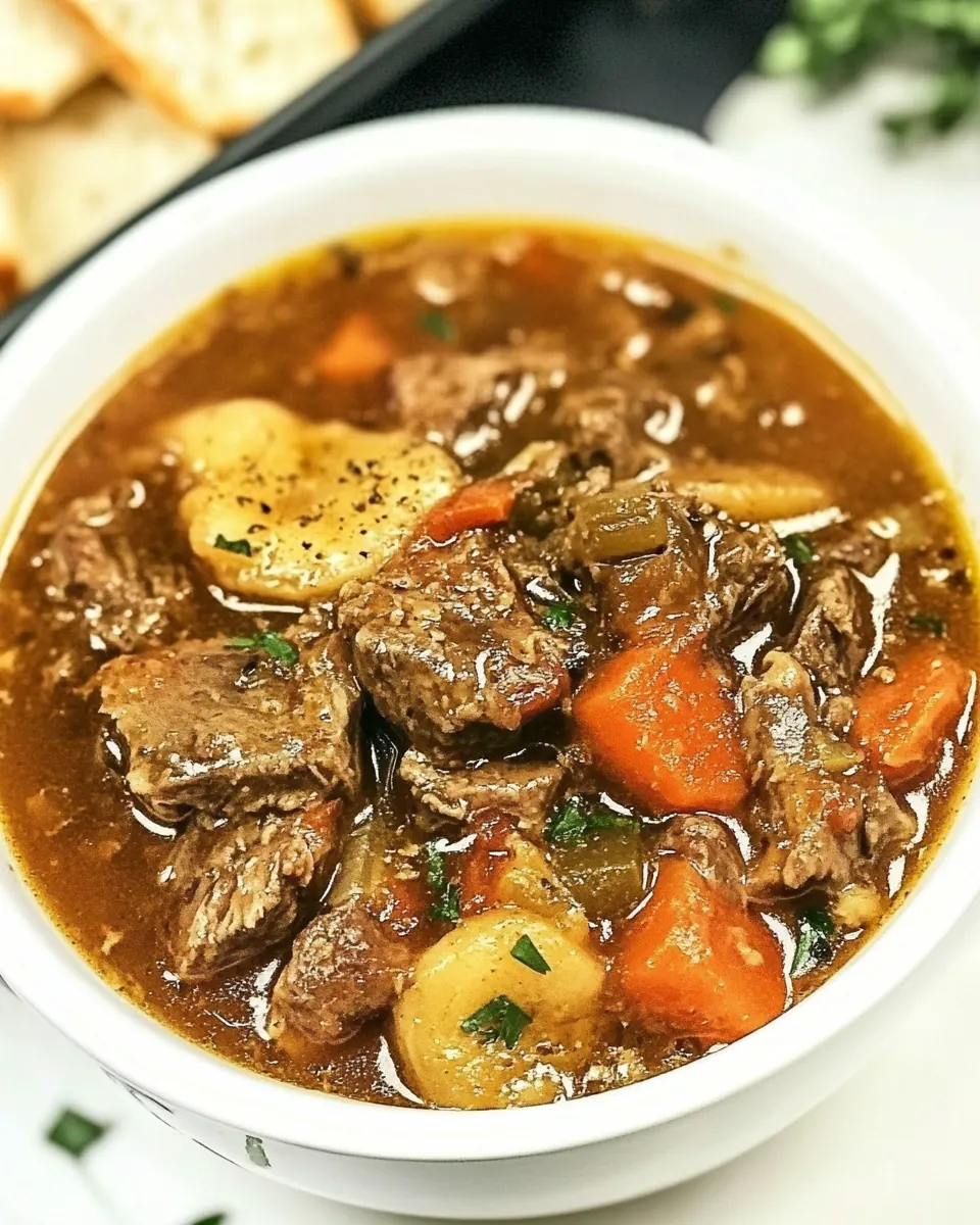Slow Cooker Steak Soup
