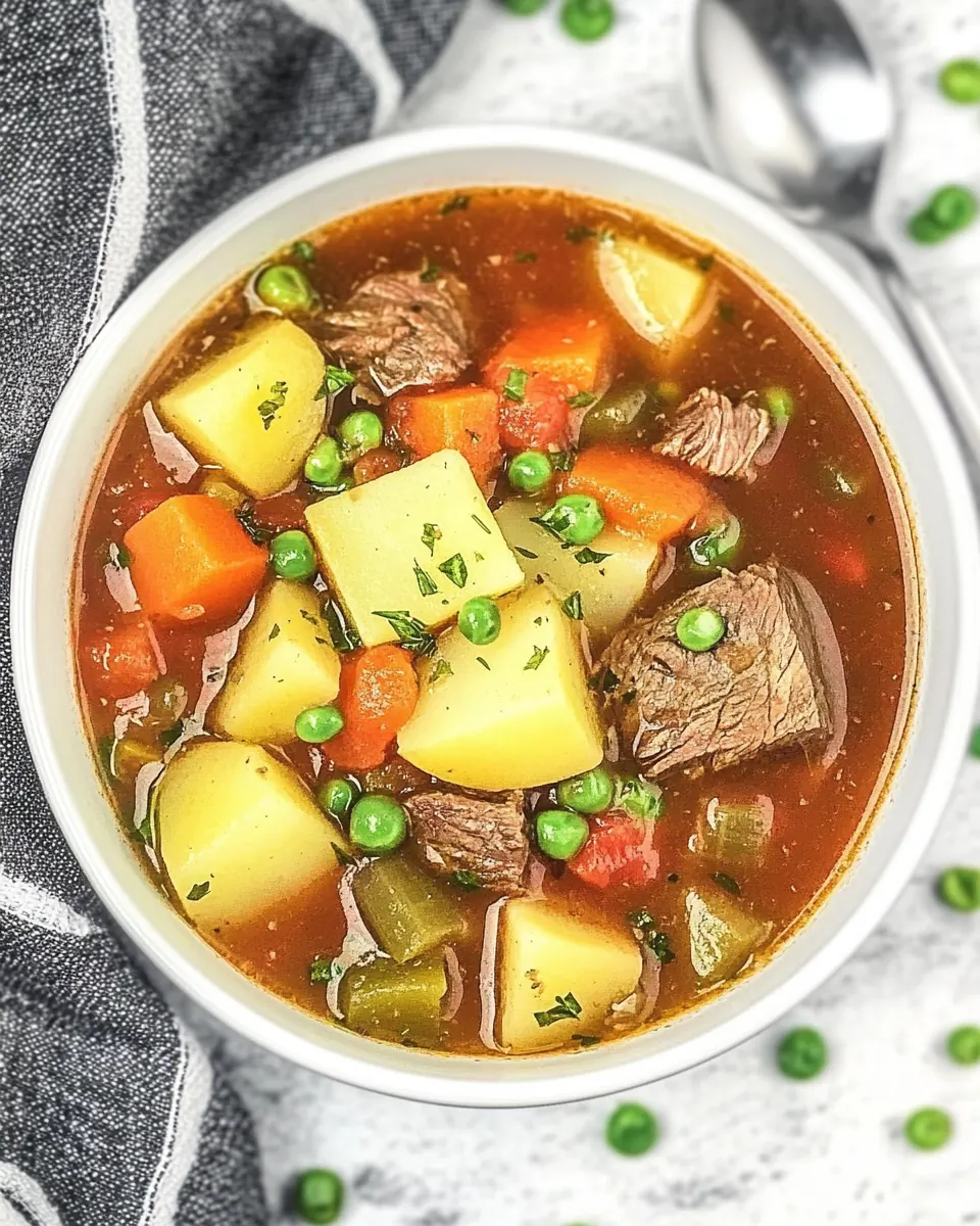 Slow Cooker Steak and Potato Soup