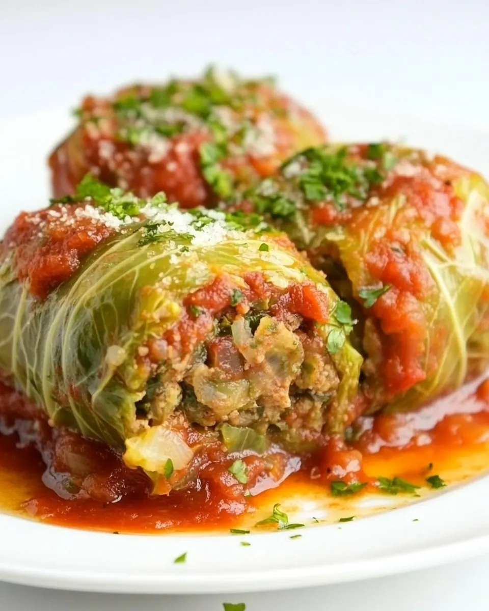 Slow Cooker Stuffed Cabbage Rolls