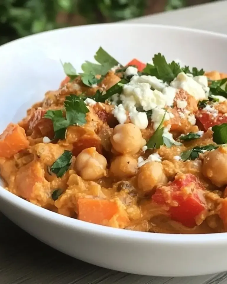 Slow Cooker Sweet Potato and Chickpea Curry
